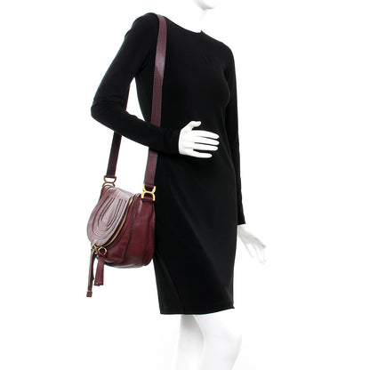Chloe Calfskin Medium Marcie Crossbody Bag Plum Purple 2 of 11