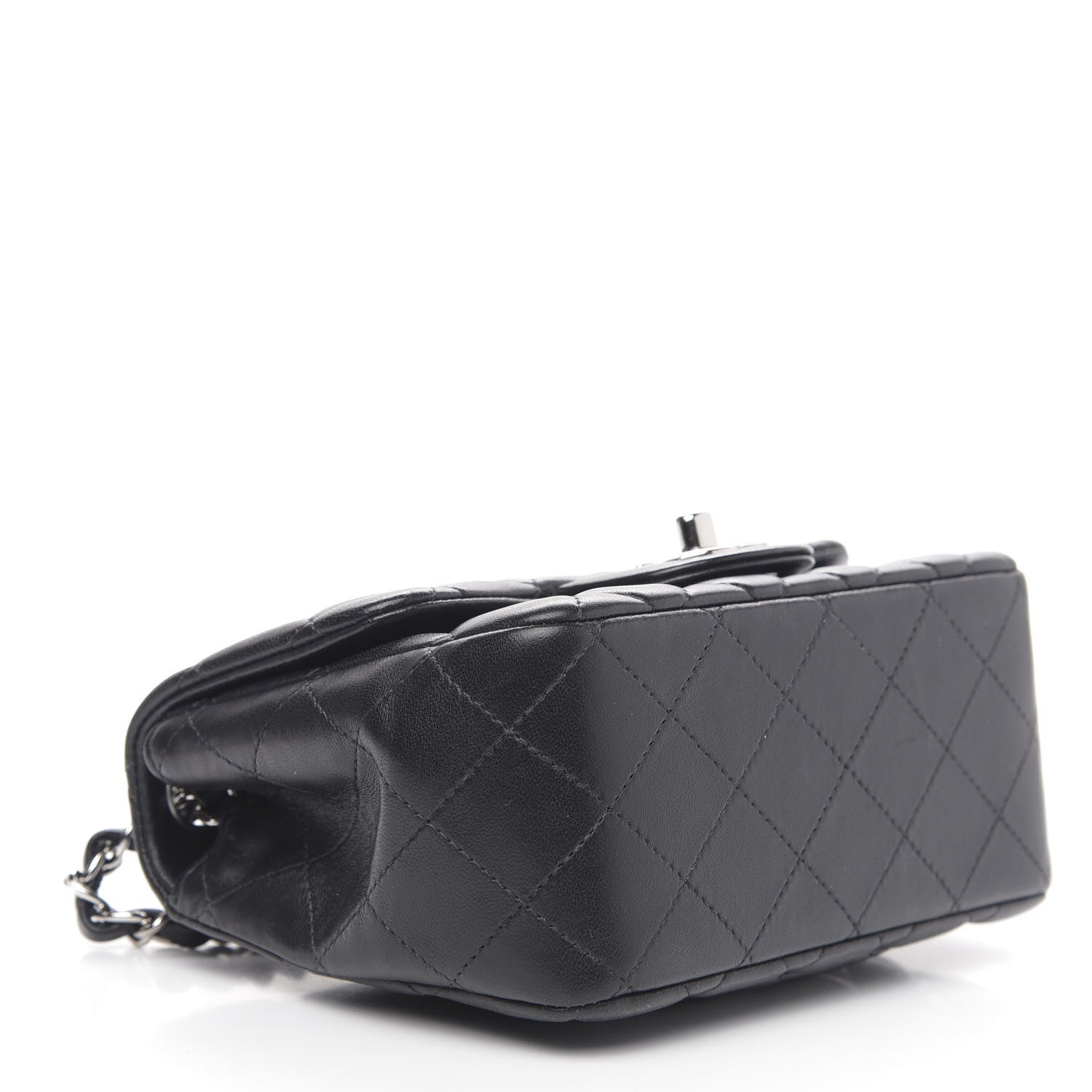 Chanel Lambskin Quilted Mini Square Flap Black 4 of 15