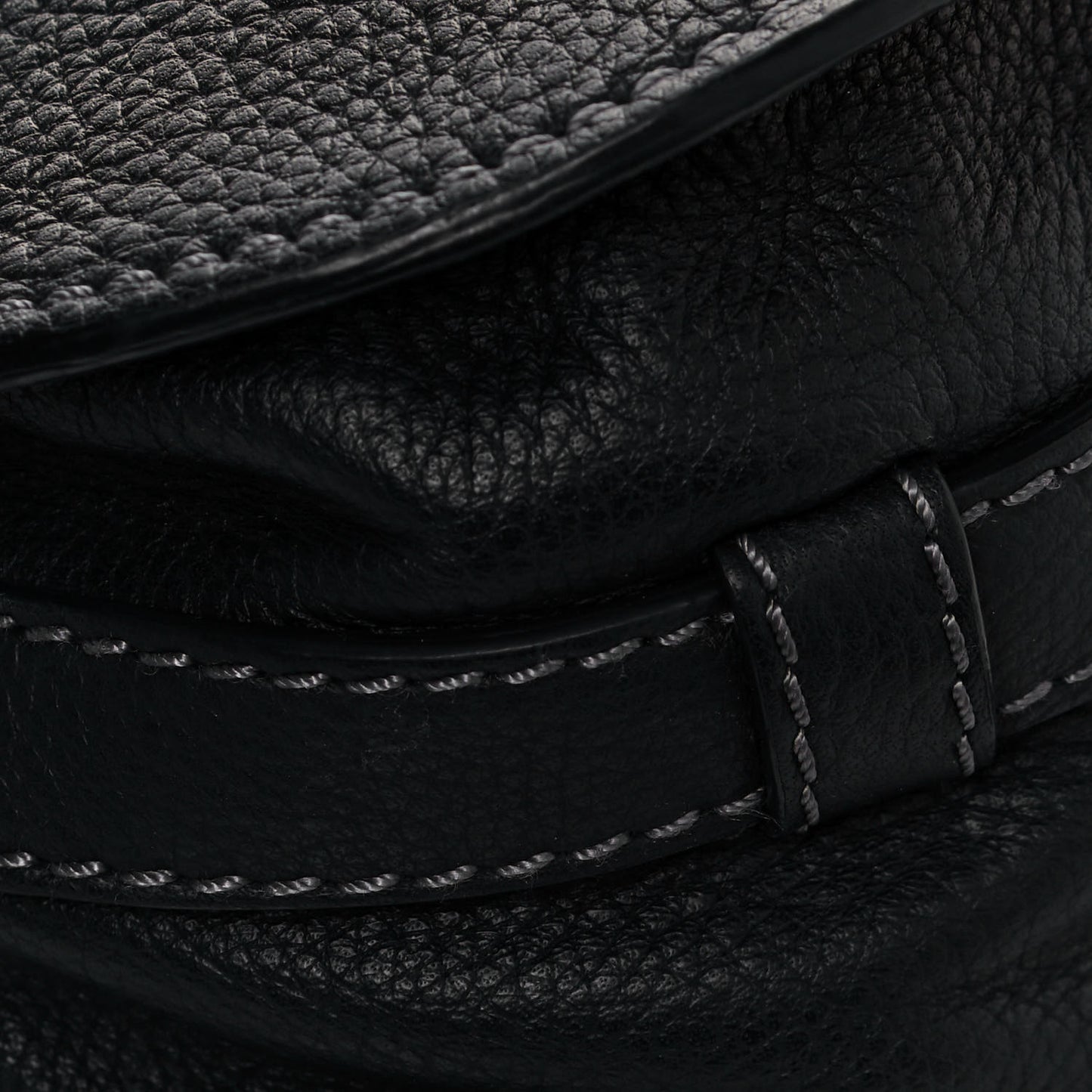 Calfskin Mini Marcie Round Crossbody Bag Black