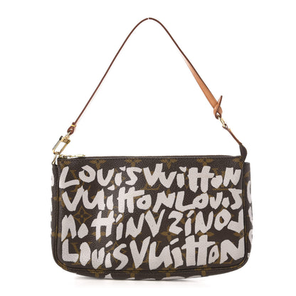 Louis Vuitton Monogram Graffiti Pochette Accessories Silver 1 of 10