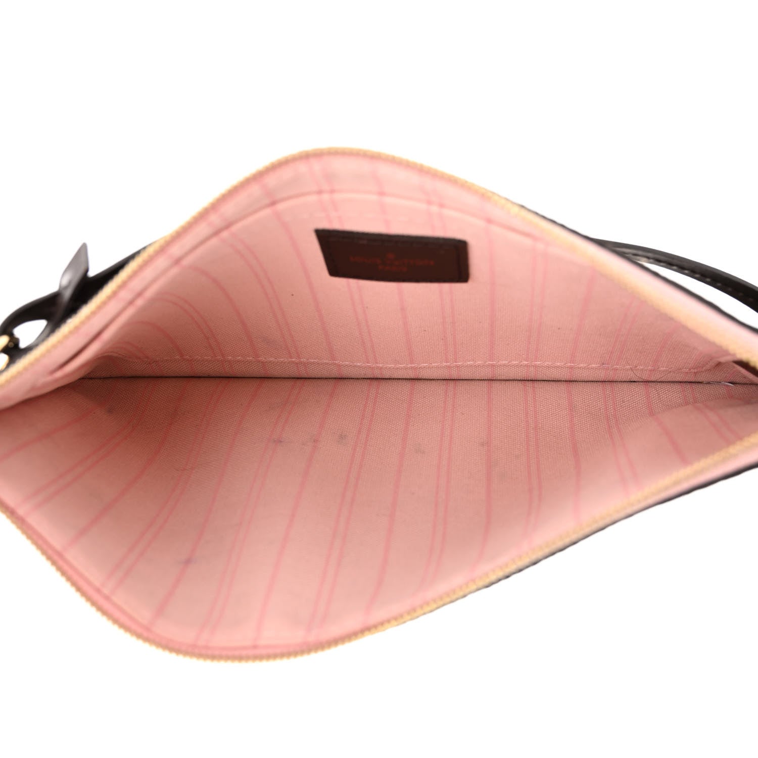 Louis Vuitton Damier Ebene Neo Neverfull MM Rose Ballerine 7 of 15