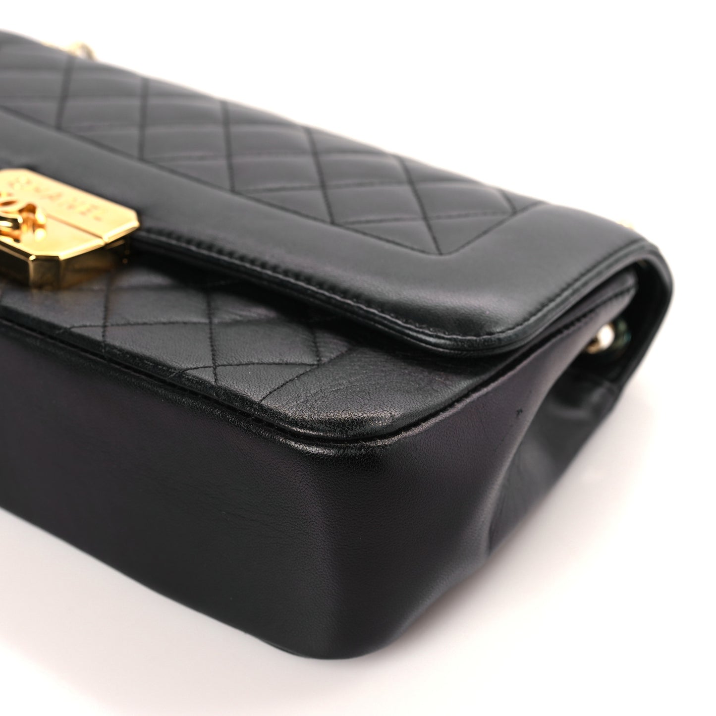 Lambskin Quilted Large Chic With Me Flap Black