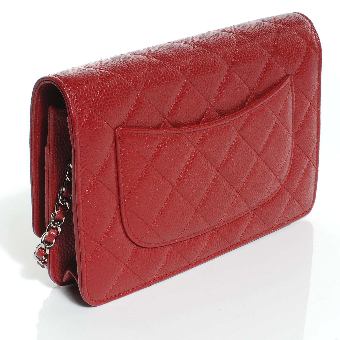Caviar Classic Wallet on Chain WOC Red