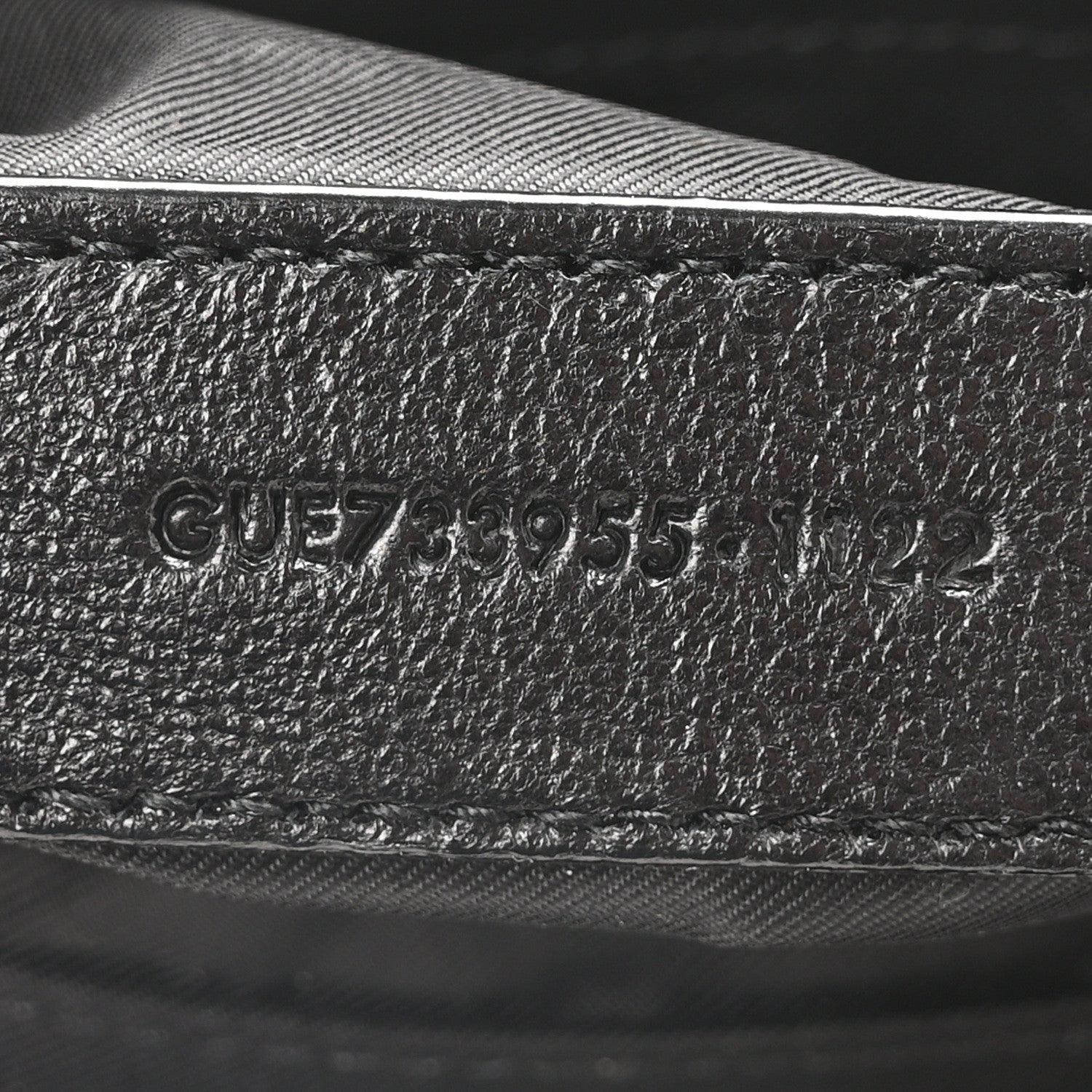 Saint Laurent Lambskin Quilted Gaby Cosmetic Pouch Black 7 of 10