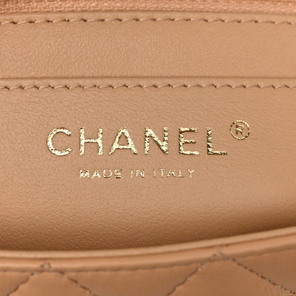Chanel Lambskin Quilted Mini Rectangular Flap Beige 6 of 13