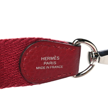 Hermes Taurillon Clemence Evelyne TPM Rouge Grenat 9 of 10