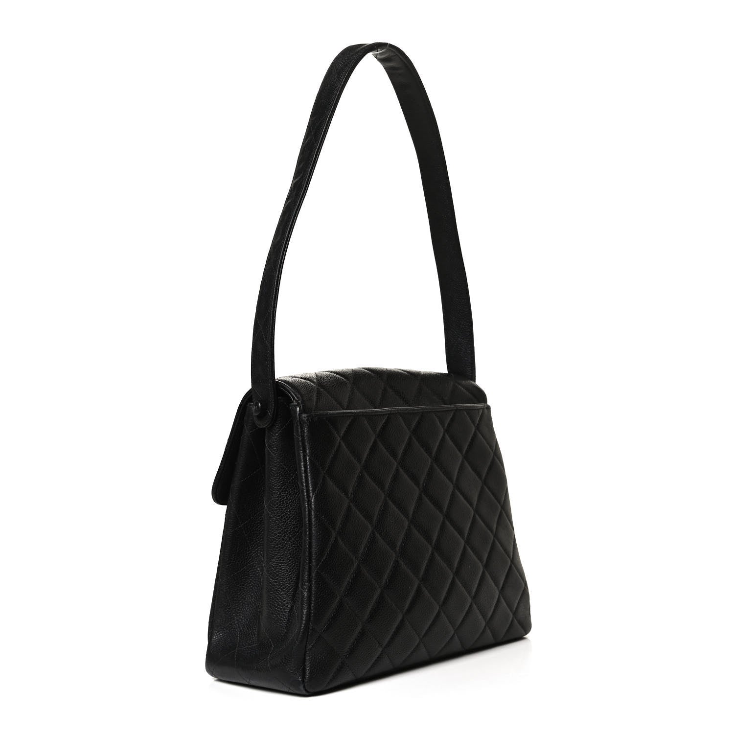 Chanel Caviar Quilted Medium Kelly Flap Black 3 of 10