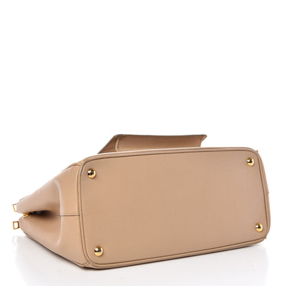 Prada Saffiano Lux Galleria Front Pocket Tote Sabbia 5 of 16