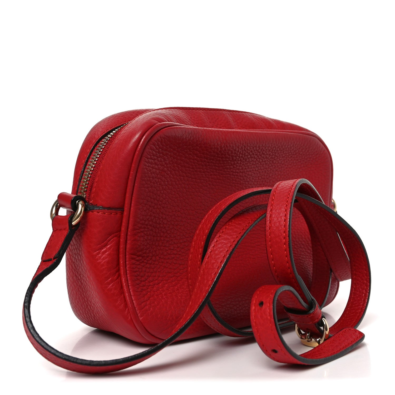 Gucci Pebbled Calfskin Small Soho Disco Bag Tabasco Red 1864193