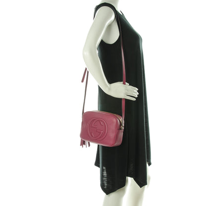 Gucci Pebbled Calfskin Small Soho Disco Bag Peonia Flower 2 of 7