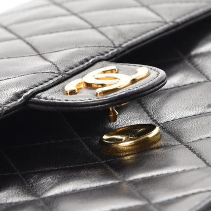 Chanel Lambskin Quilted Medium Single Flap Black 11 of 11