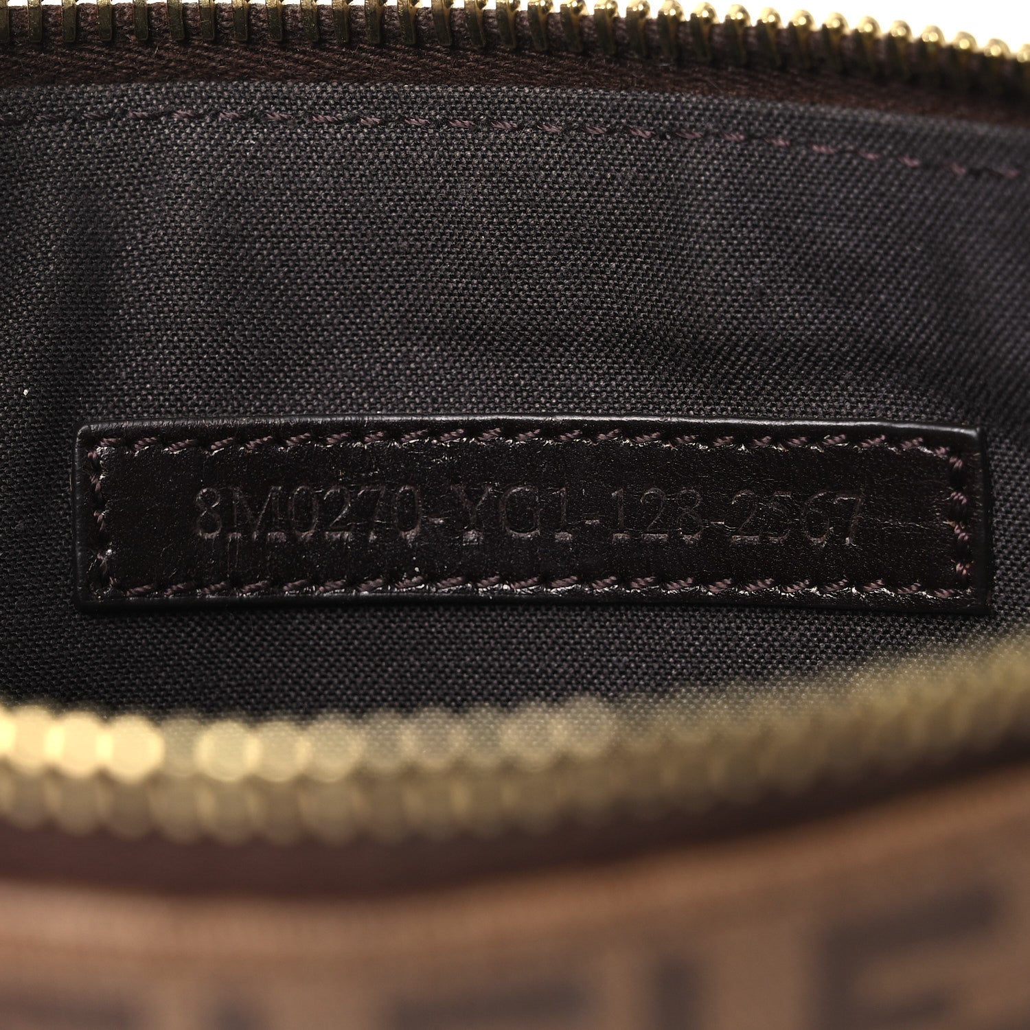 Fendi Zucchino Spalmati Forever Pochette Nocciola 7 of 13