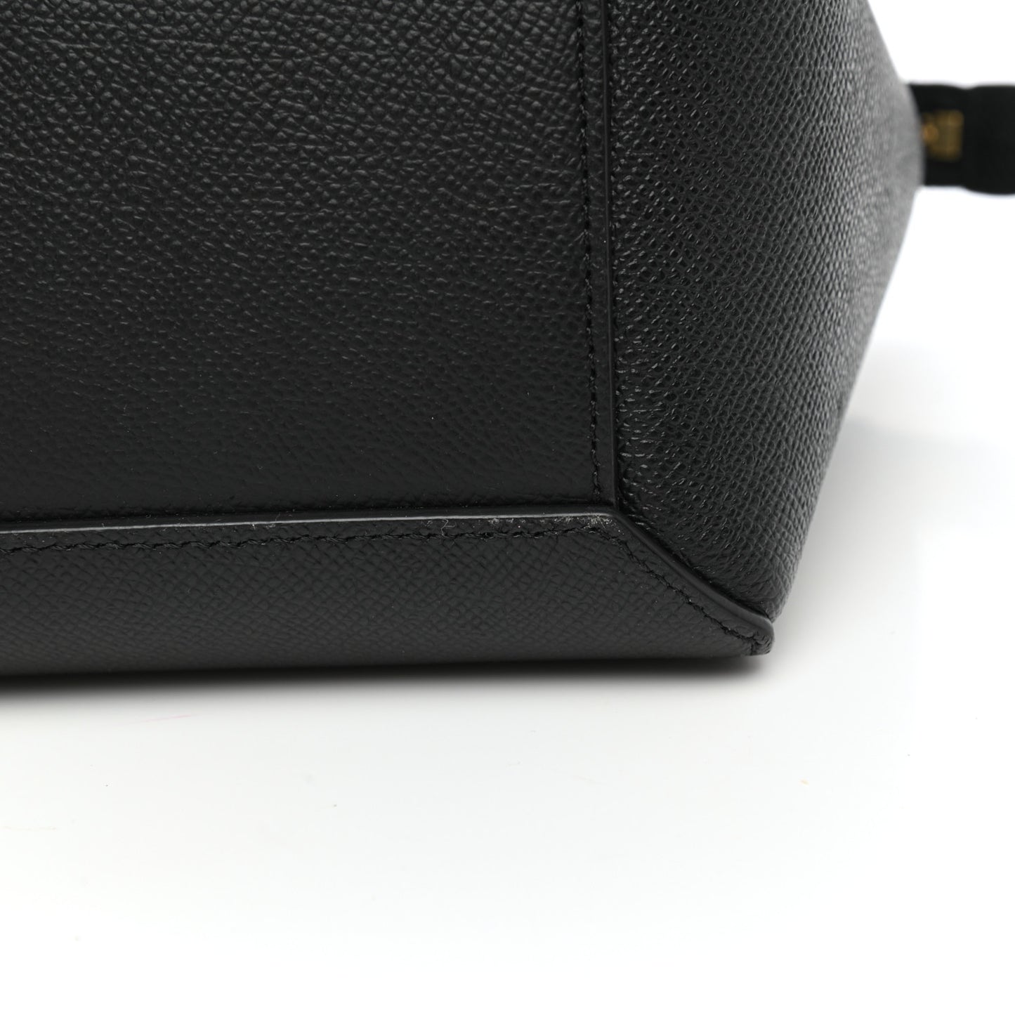 Grained Calfskin Nano Belt Bag Black