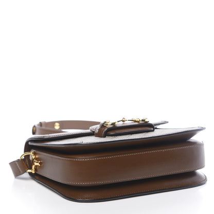 Gucci GG Supreme Monogram Horsebit 1955 Shoulder Bag Beige Brown Sugar 4 of 10