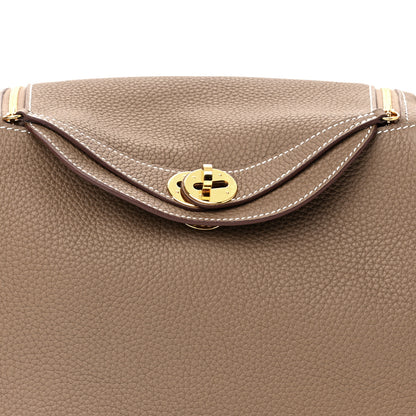 Hermes Taurillon Clemence Lindy 26 Etoupe 8 of 11