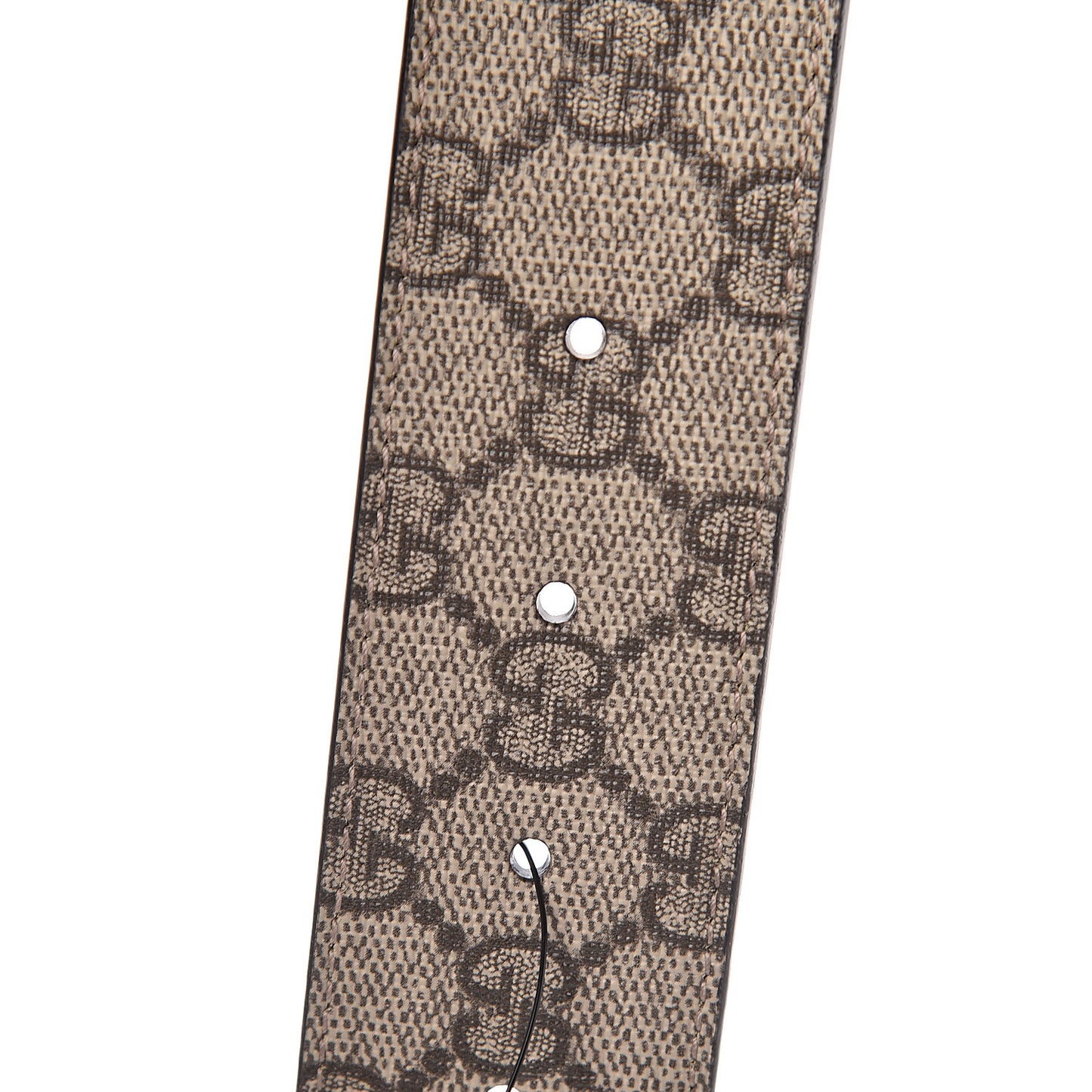 GG Supreme Monogram Selleria Calfskin Interlocking G 40mm Belt 90 36 Beige Ebony Cocoa