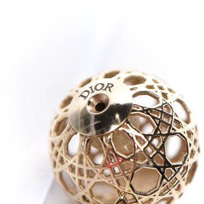 Christian Dior Cannage Mise En Dior Tribal Earrings Gold 4 of 4