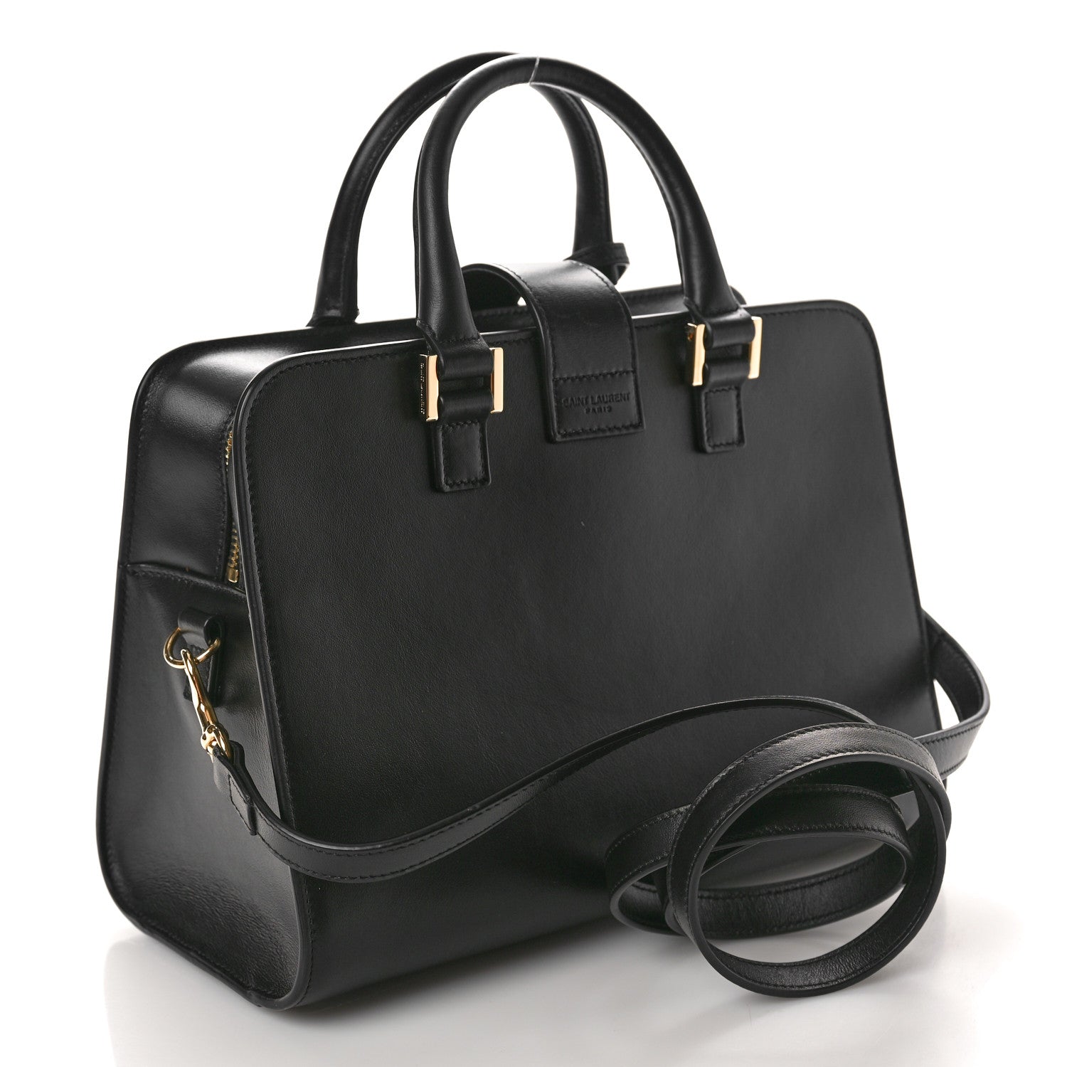 Saint Laurent SAINT LAURENT Calfskin Monogram Baby Cabas Black 3 of 9