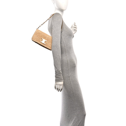 Celine Raffia Calfskin Multipochette Natural 2 of 12