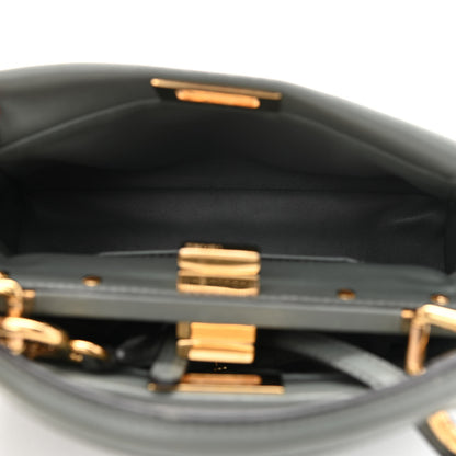 Fendi Nappa Mini Peekaboo Iconic Satchel Fumo 4 of 11