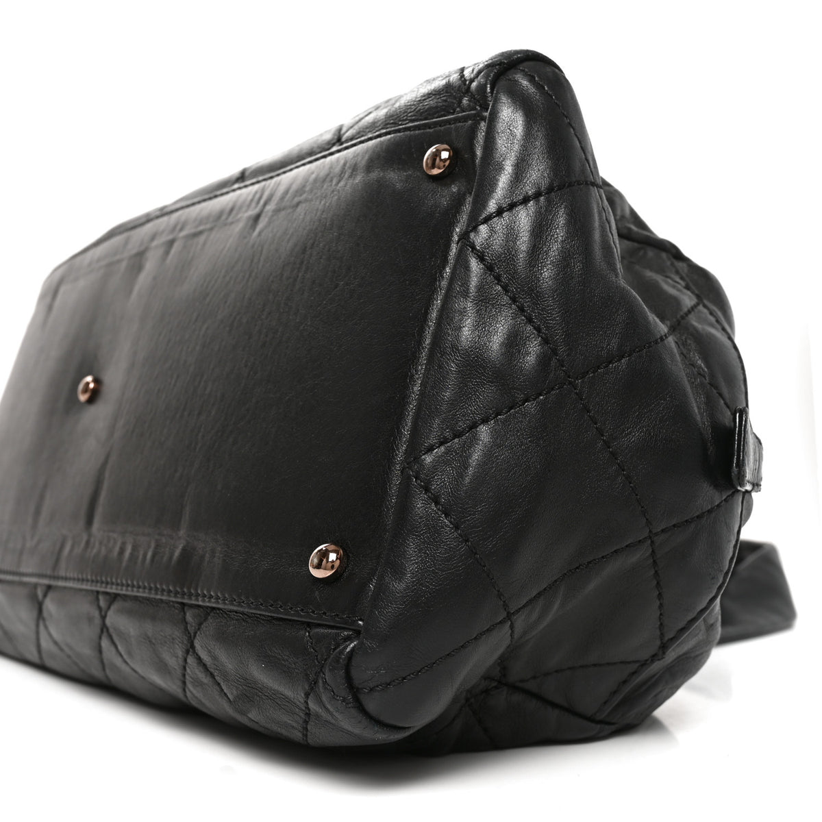 Chanel Lambskin Cloudy Bundle Bowler Black 9 of 9