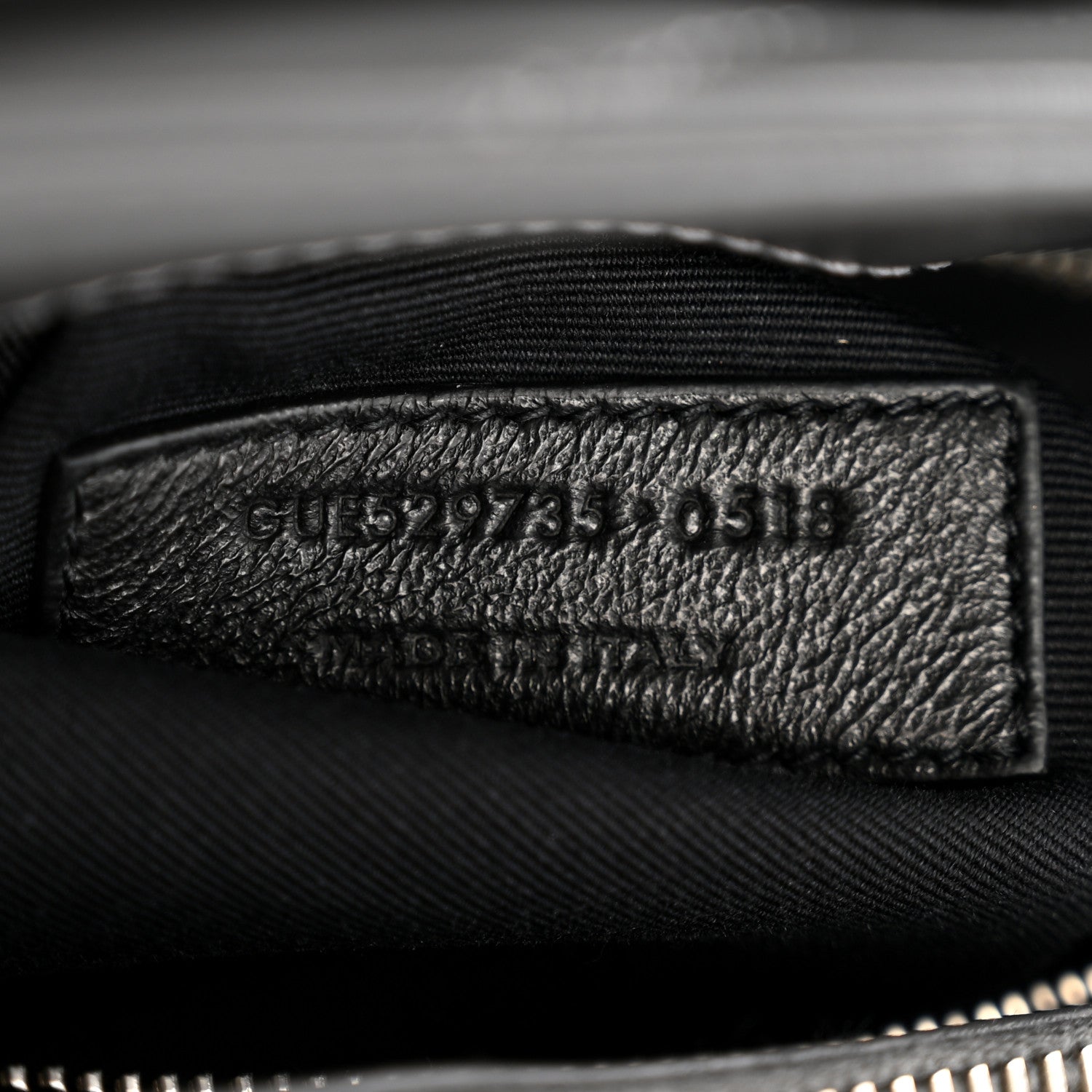 Saint Laurent Calfskin Y Quilted Monogram Medium LouLou Satchel Storm 7 of 13