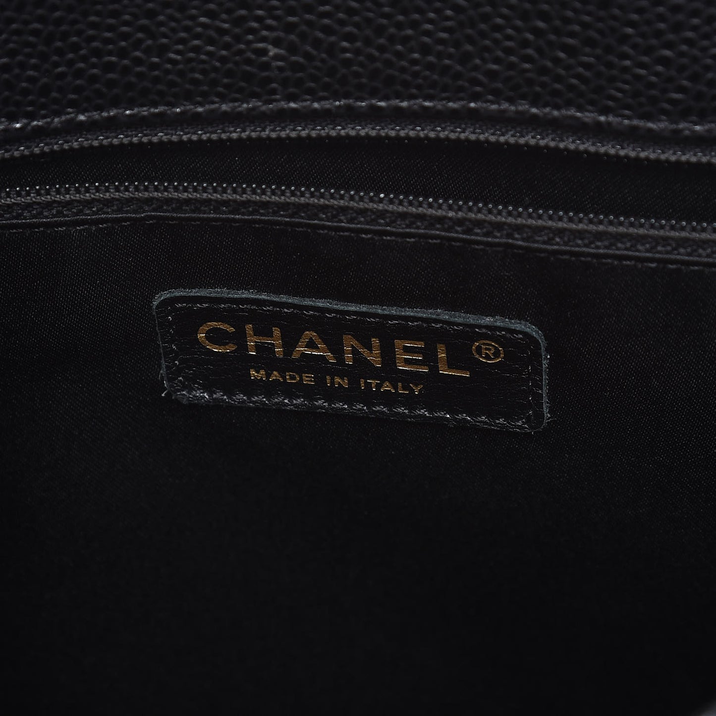 Caviar Quilted Grand Shopping Tote GST Black