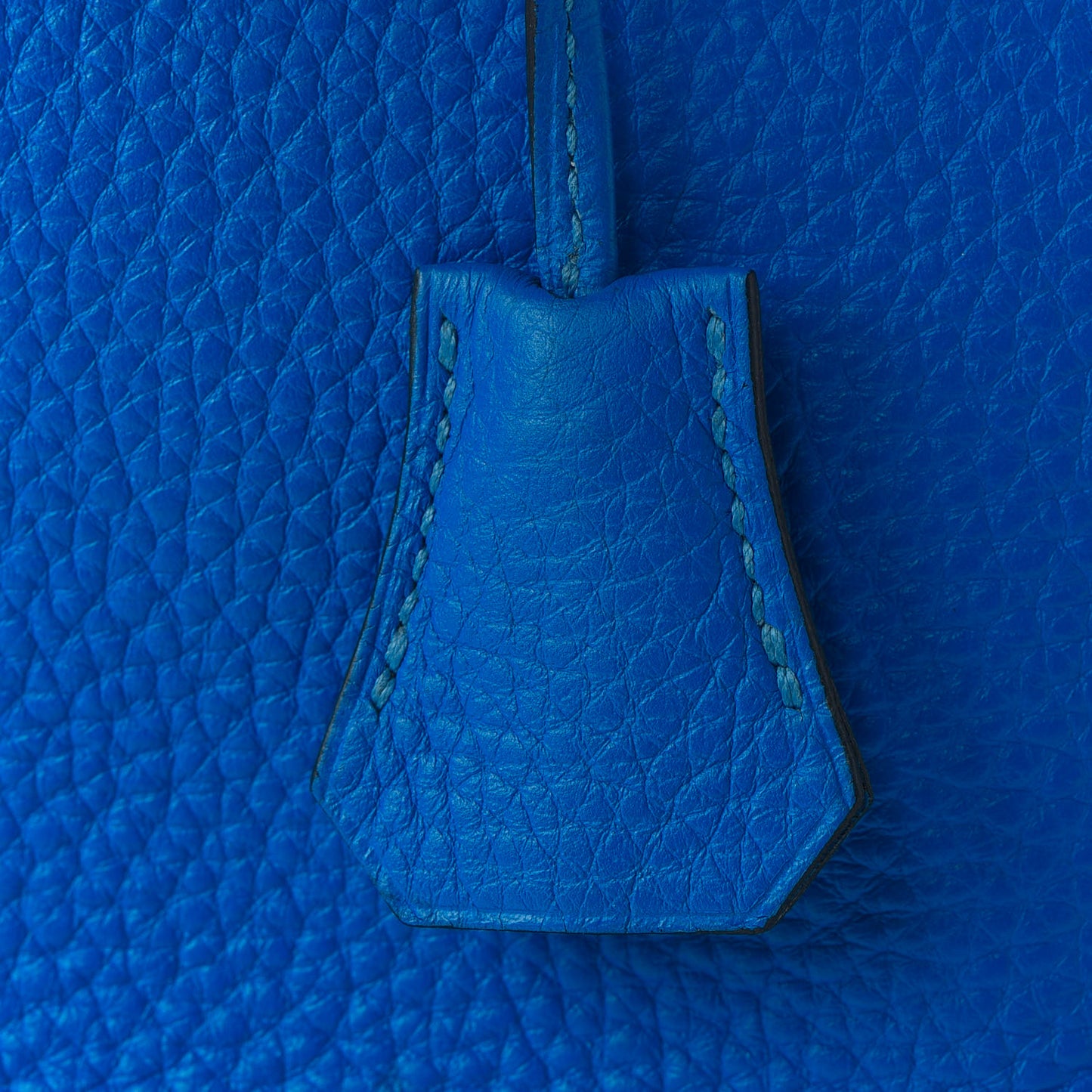 Taurillon Clemence Birkin 35 Bleu Hydra