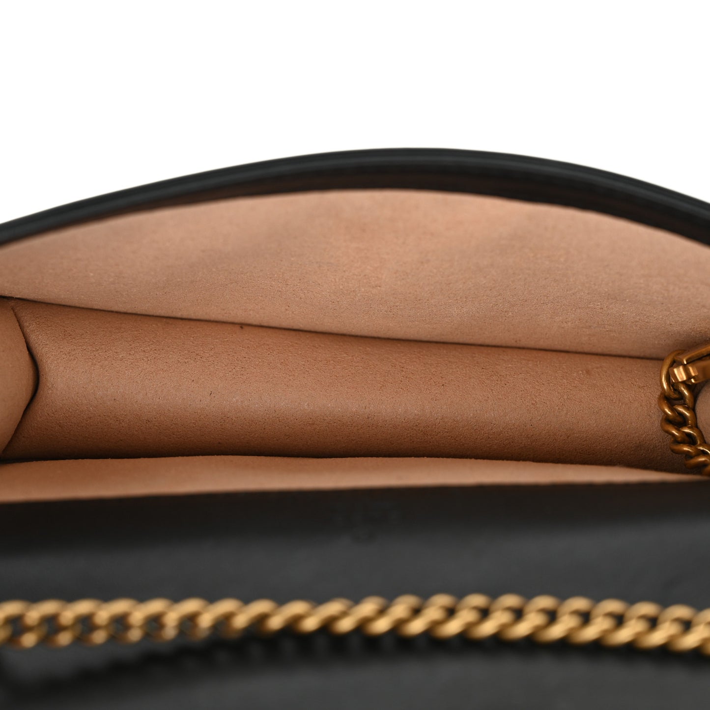 Calfskin Matelasse Mini Animal Studs GG Marmont Bag Black