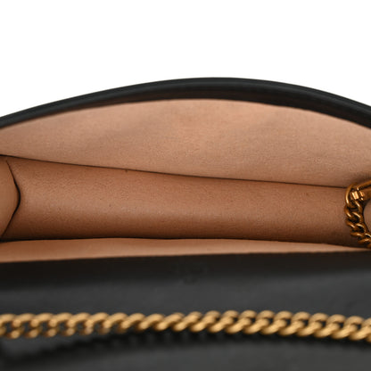 Gucci Calfskin Matelasse Mini Animal Studs GG Marmont Bag Black 5 of 9