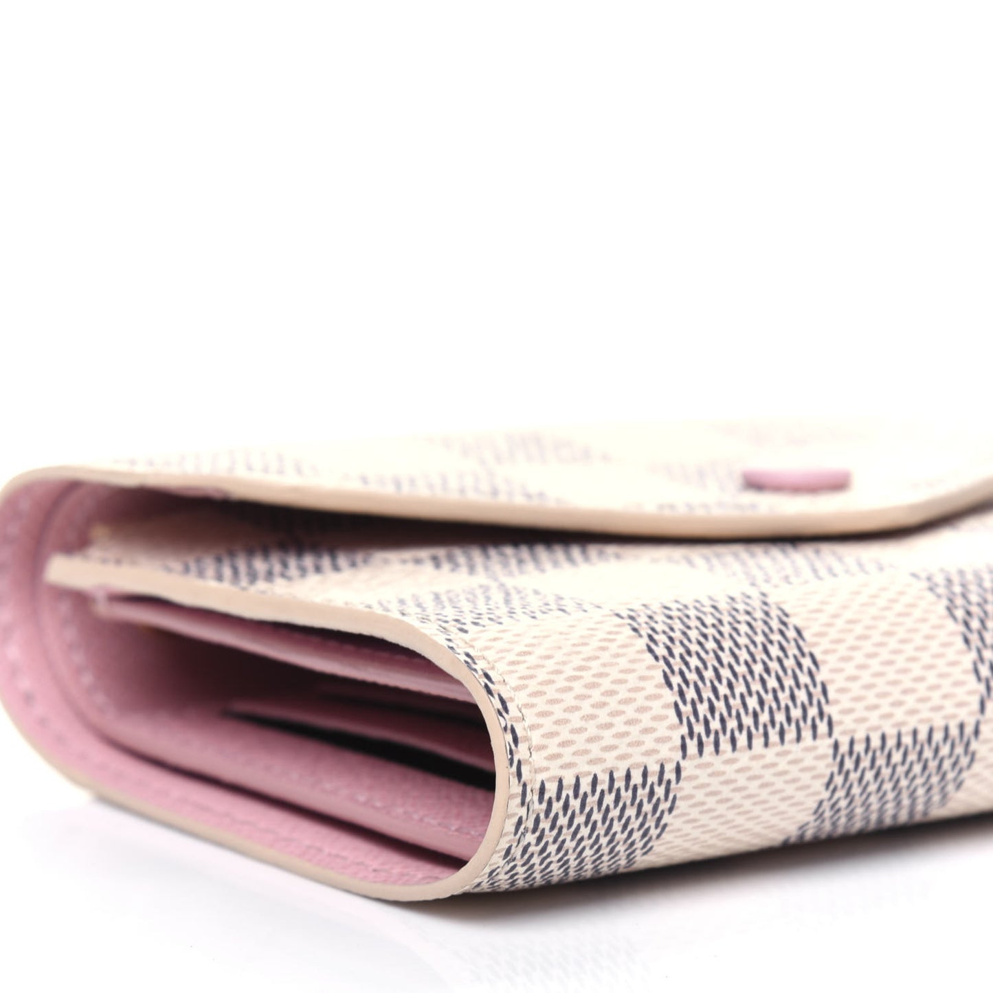Damier Azur Victorine Wallet Rose Ballerine