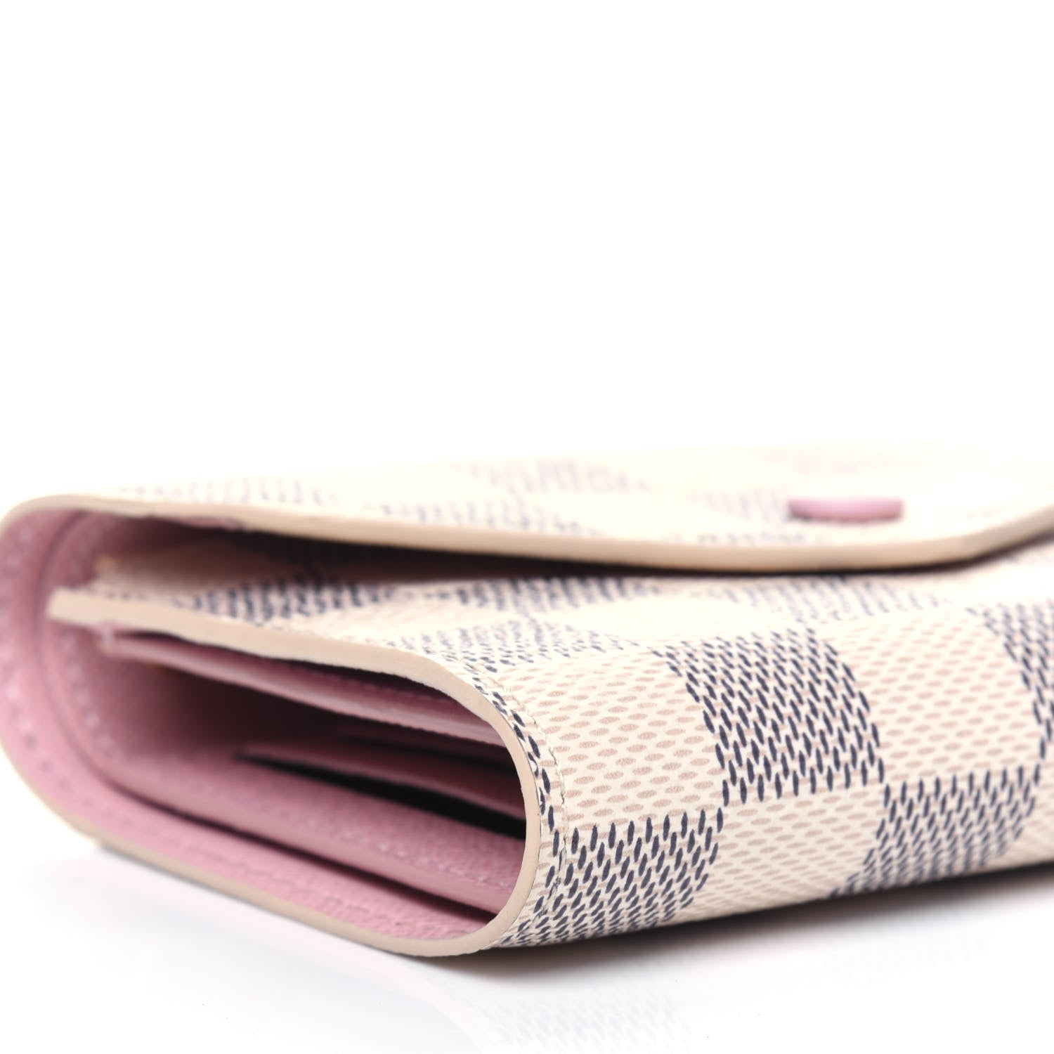 Louis Vuitton Damier Azur Victorine Wallet Rose Ballerine 17 of 19
