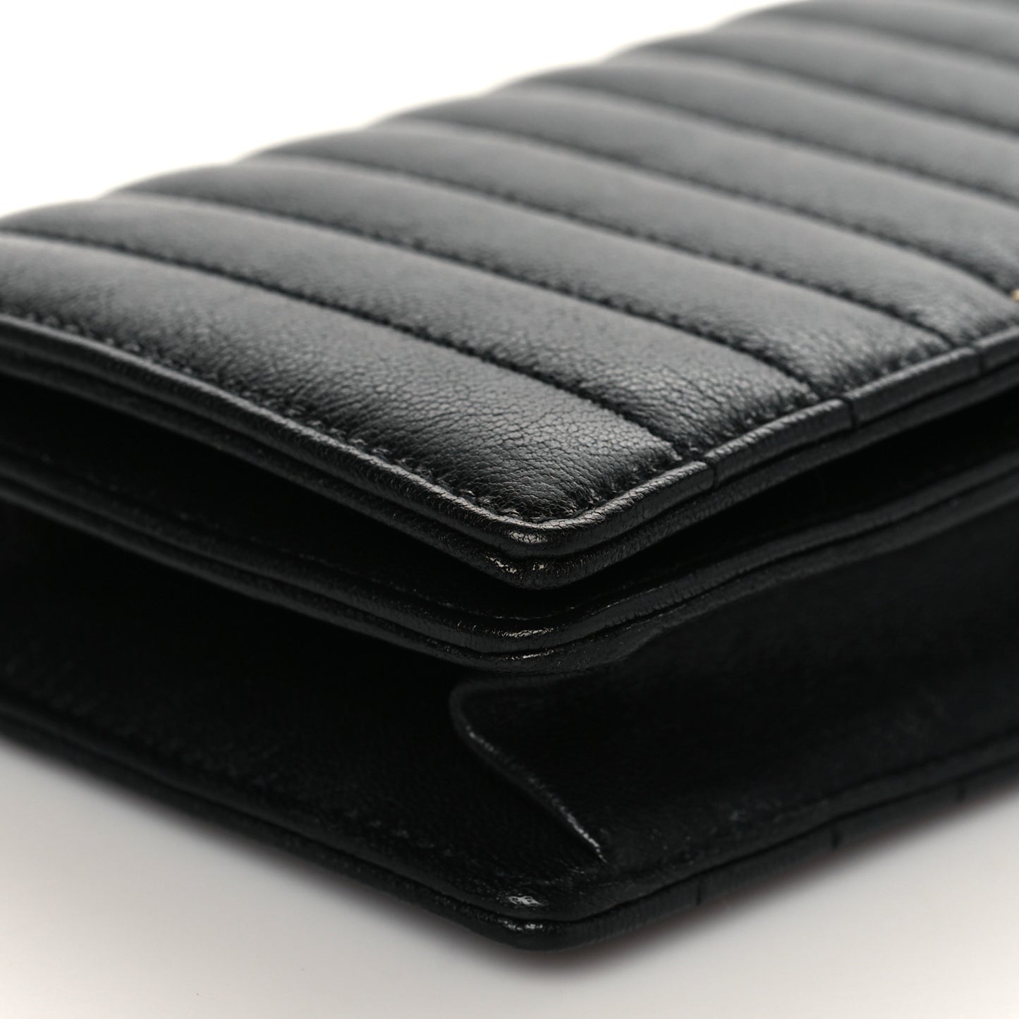 Lambskin Matelasse Amalia Chain Shoulder Bag Black
