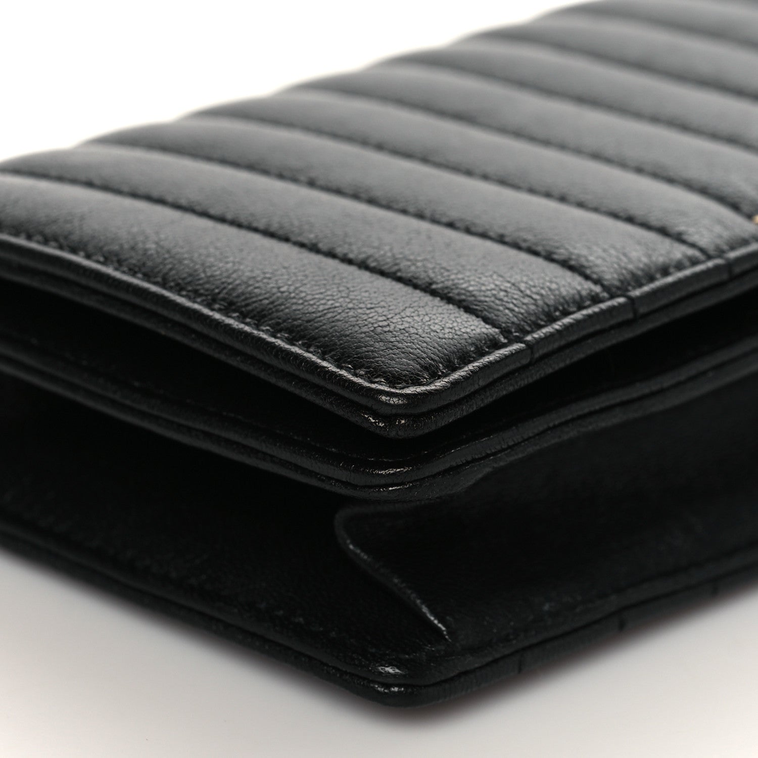 Saint Laurent Lambskin Matelasse Amalia Chain Shoulder Bag Black 8 of 9