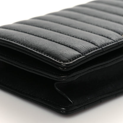Saint Laurent Lambskin Matelasse Amalia Chain Shoulder Bag Black 8 of 9
