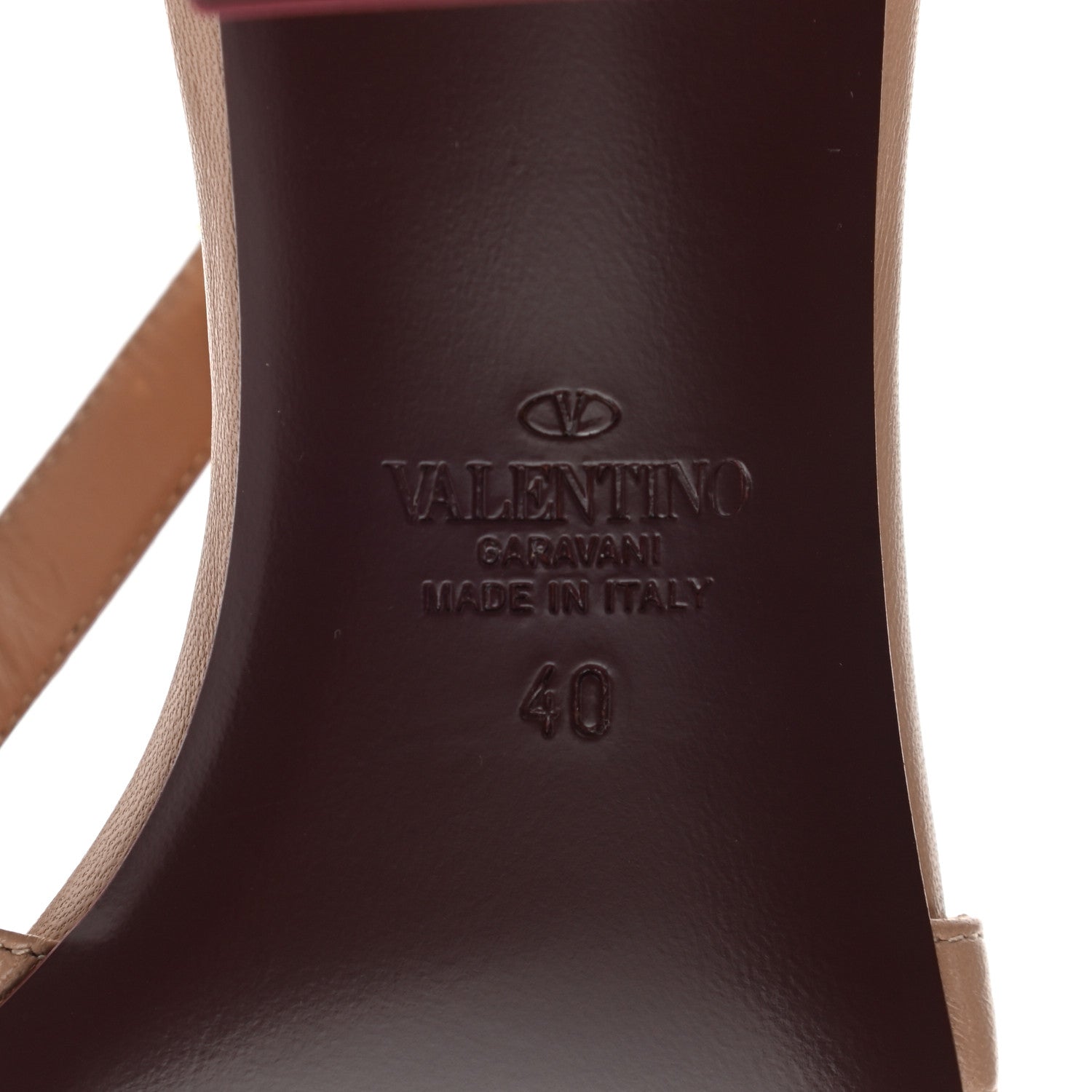 Valentino Garavani Nappa Rockstud Flair Ankle Wrap 45mm Sandals 40 Rose Cannelle 6 of 10