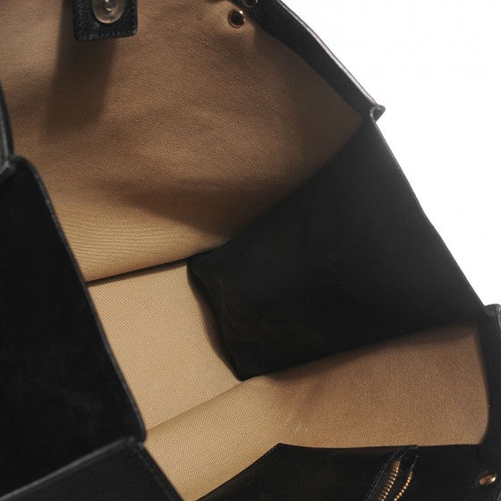 Chloe Grained Calfskin Suede Medium Faye Tote Black 5 of 18