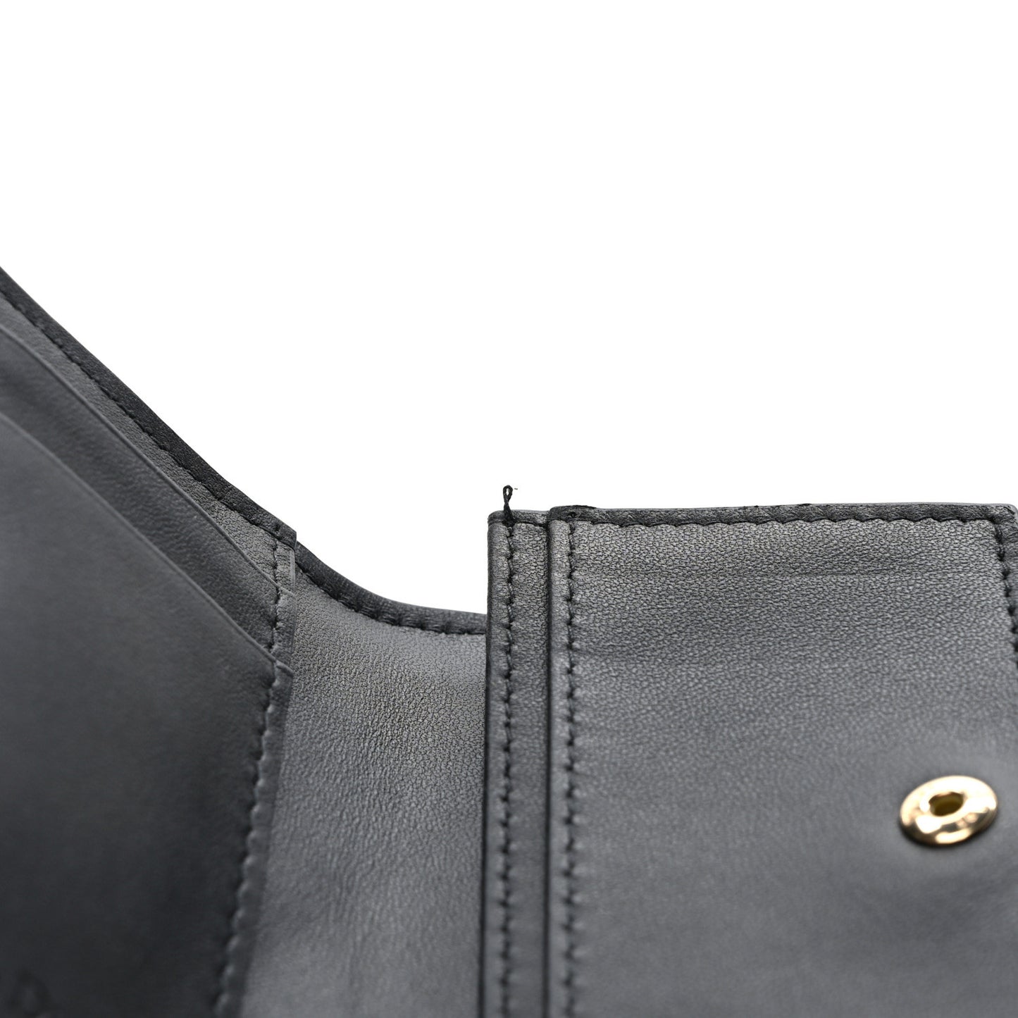 Lambskin Cannage Small Lady Dior Flap Card Holder Black