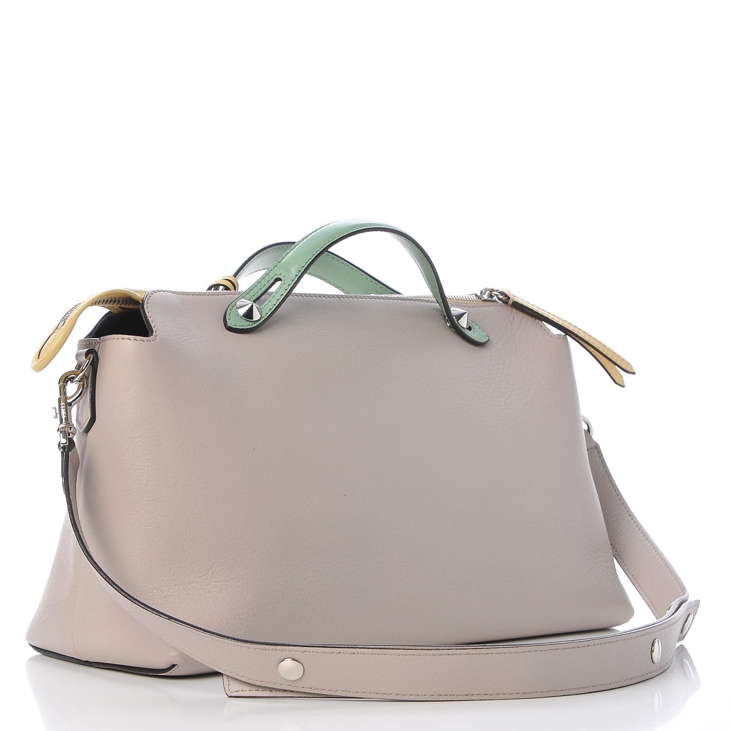 Vitello Dolce 4 Color Large By The Way Boston Bag Grigio Polvere Multicolor