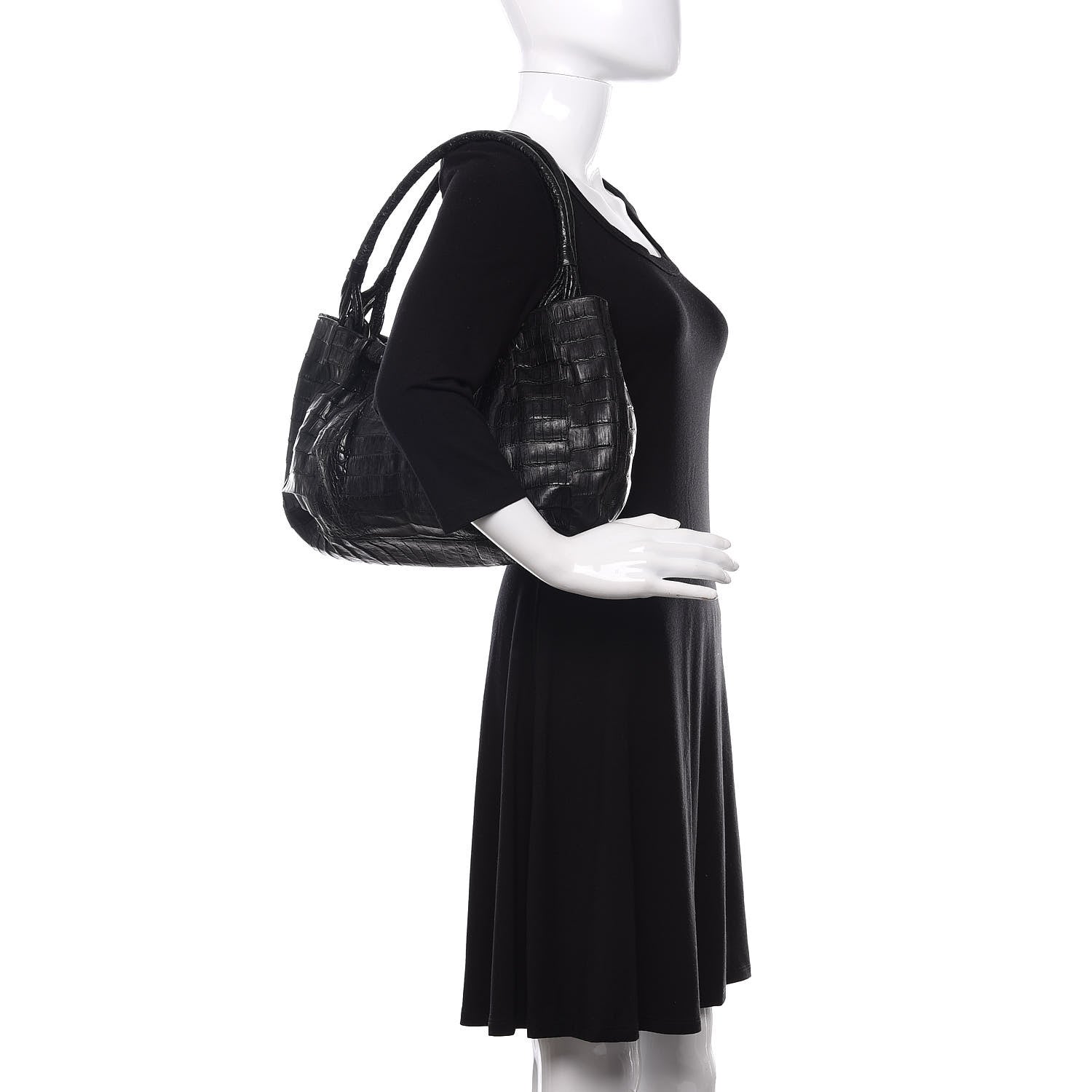 Nancy Gonzalez Crocodile Tote Black 2 of 11