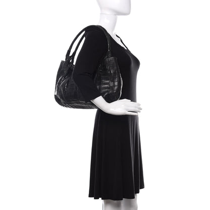 Nancy Gonzalez Crocodile Tote Black 2 of 11