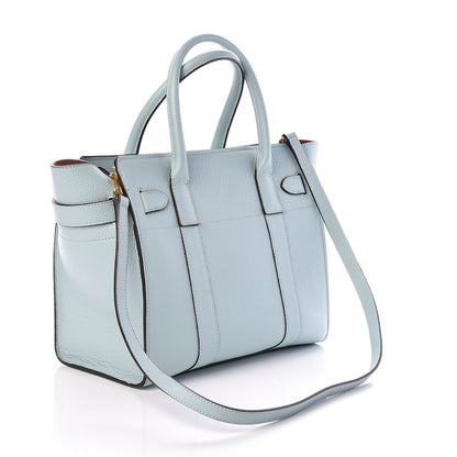 Mulberry Small Classic Grain Small Bayswater Zip Tote Light Antique Blue 3 of 9
