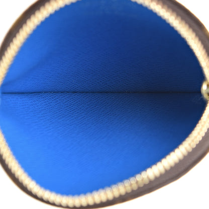 Louis Vuitton Monogram 2019 Christmas Animation Round Coin Purse Blue 5 of 8