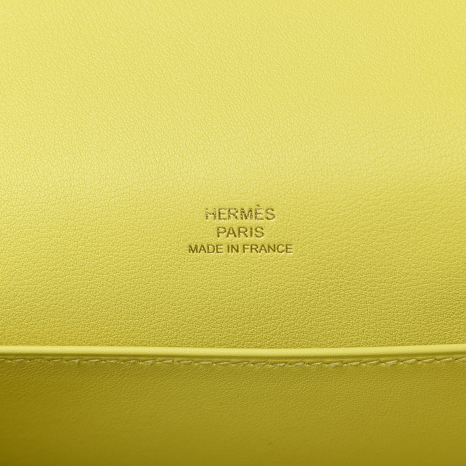Hermes Swift Kelly Pochette Clutch Lime 8 of 30