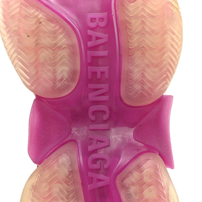 Balenciaga Fabric Mesh Clear Sole Womens Triple S Sneakers 36 White Pink 6 of 9