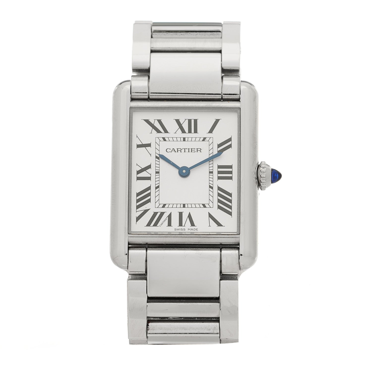 Cartier Stainless Steel 25mm Must de Cartier Tank Quartz Watch 1 of 5