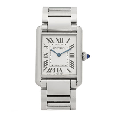 Cartier Stainless Steel 25mm Must de Cartier Tank Quartz Watch 1 of 5