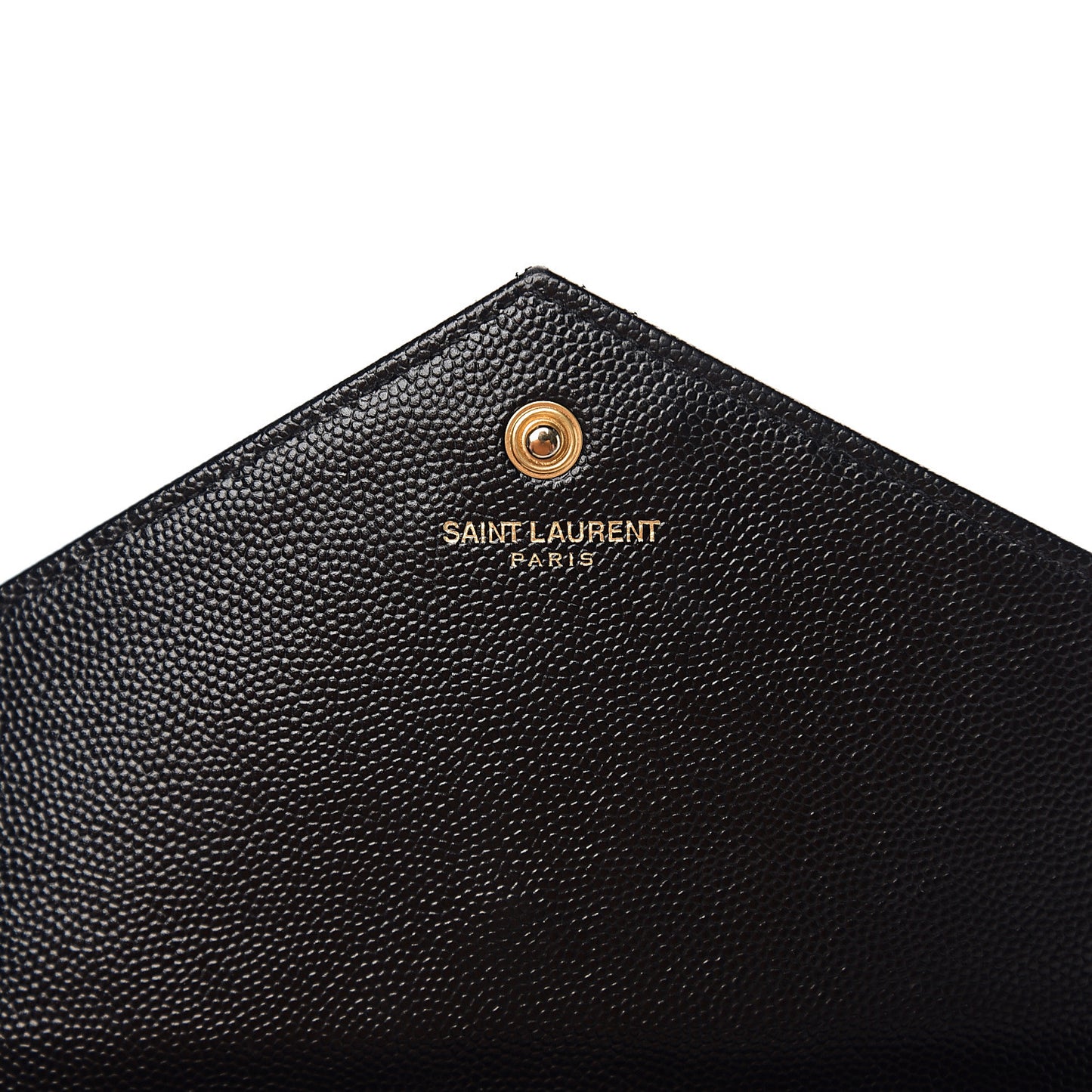 Grain De Poudre Matelasse Chevron Monogram Chain Wallet Black