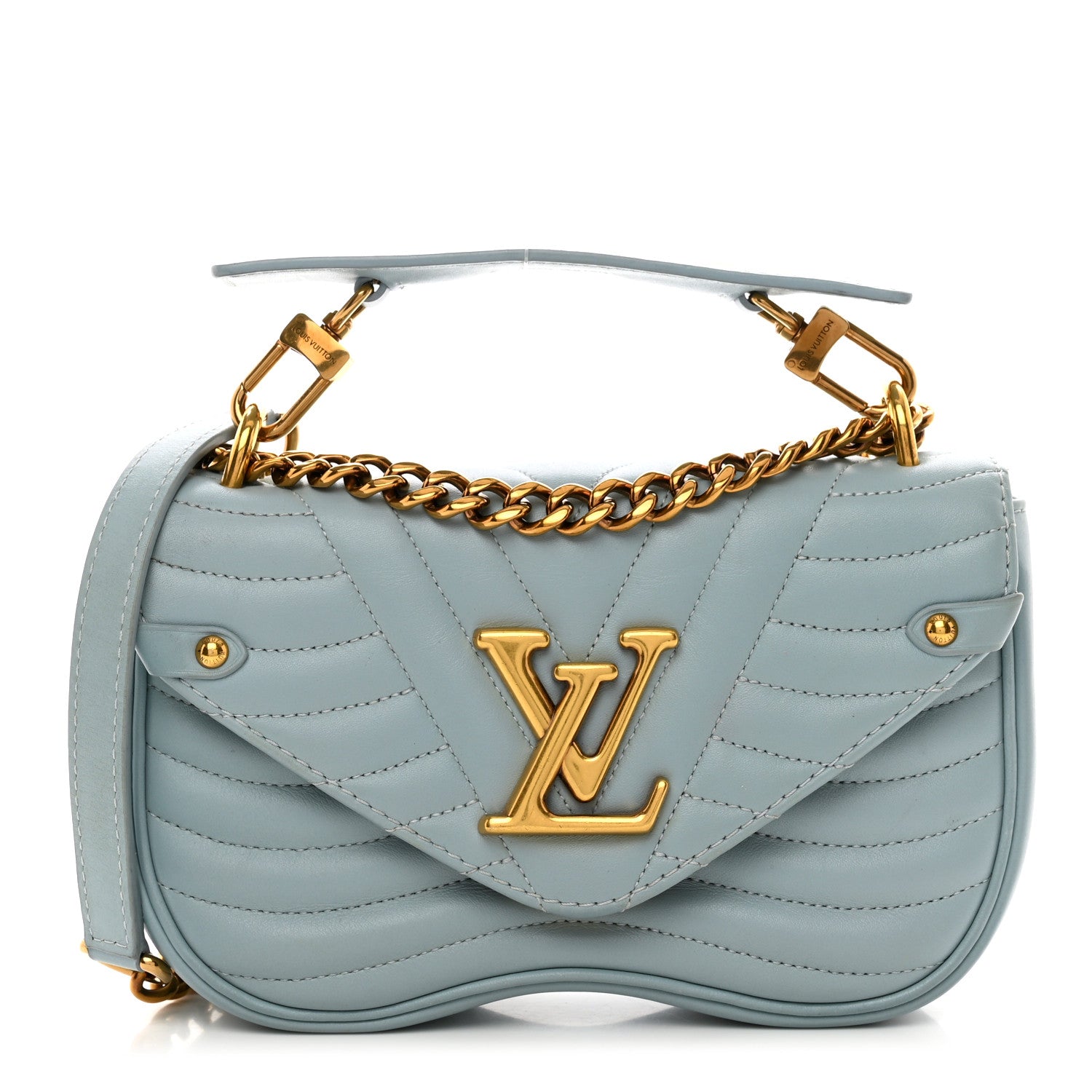 Louis Vuitton Calfskin New Wave Chain PM Porcelain Blue 1 of 11