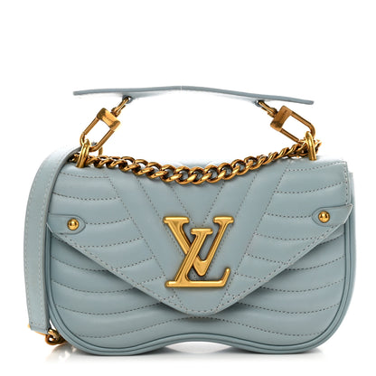Louis Vuitton Calfskin New Wave Chain PM Porcelain Blue 1 of 11